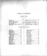 Table of Contents, Marion County 1915